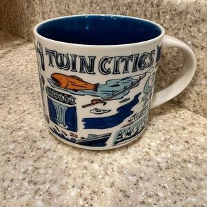 Starbucks Twin Cities Souvenir Mug with Blue Interior